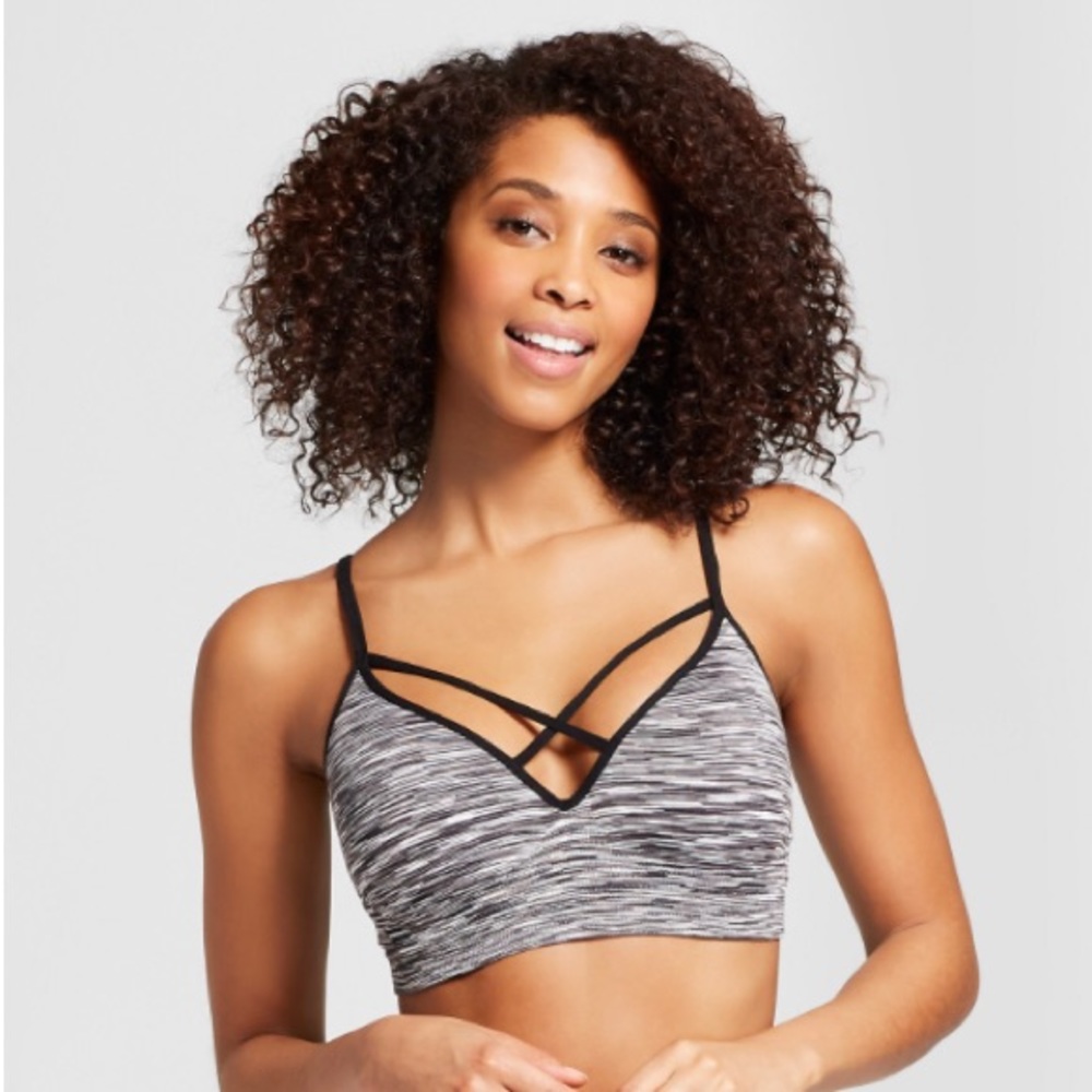 NWOT Xhiliration Strappy Push-up Bralette Large